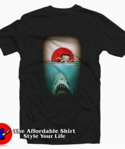 Betty Boop Jaws Movie Funny Parody T-shirt On Sale Betty Boop Jaws Movie Funny Parody T-shirt On Sale