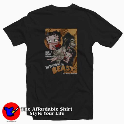 Betty Boop My Boyfriend The Beast T-shirt On Sale