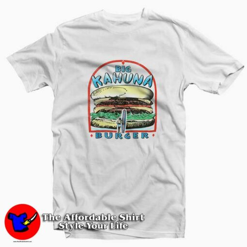 Big Kahuna Burger Pulp Fiction Movie Retro T-shirt On Sale