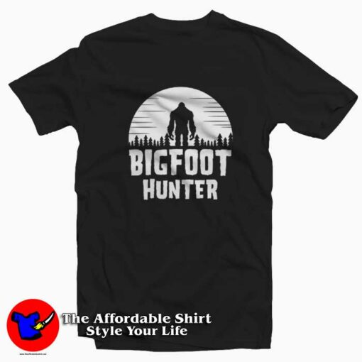 Bigfoot Hunter Sasquatch Graphic T-Shirt On Sale