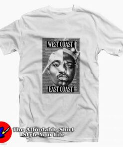 Biggie Smalls West Coast East The Notorious T-shirt On Sale Biggie Smalls West Coast East The Notorious T-shirt On Sale