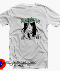 Billie Eilish Anime Portrait With Cup Unisex T-shirt On Sale Billie Eilish Anime Portrait With Cup Unisex T-shirt On Sale