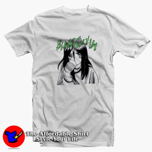 Billie Eilish Anime Portrait With Cup Unisex T-shirt On Sale