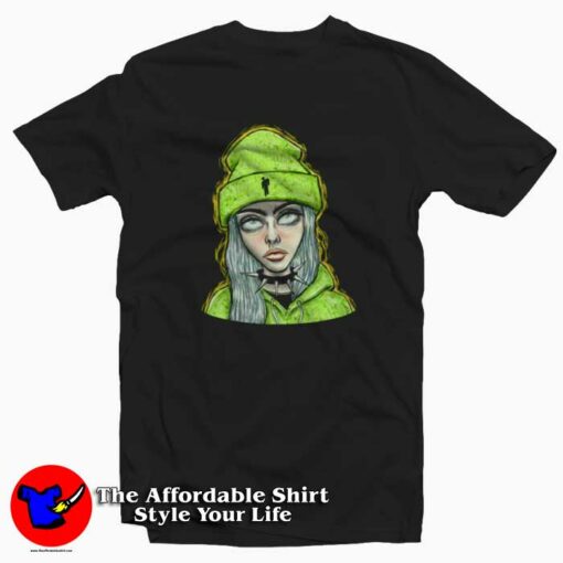 Billie Eilish Fan Art Trap Music Funny T-shirt On Sale