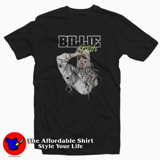 Billie Eilish Spider Graphic T-Shirt Tribute Billie Eilish