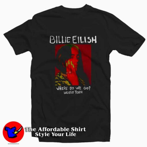 Billie Eilish Were Do We Go World Tour T-shirt On Sale