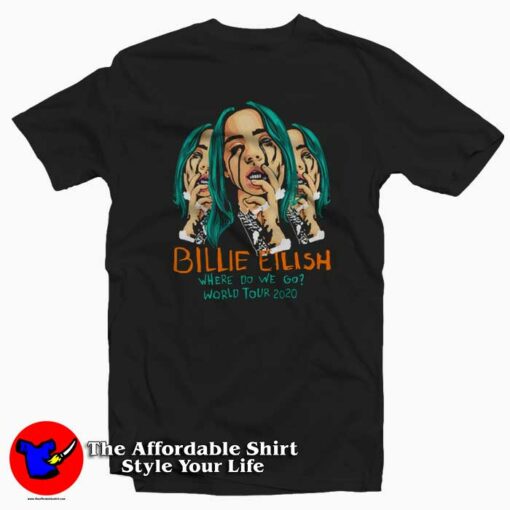 Billie Eilish Where do We Go Asleep Music T-shirt On Sale