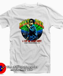 Billy Joel Live In Concert Graphic Vintage T-Shirt On Sale Billy Joel Live In Concert Graphic Vintage T-Shirt On Sale
