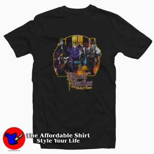 Black Butler Book Of Circus Halloween T-shirt On Sale