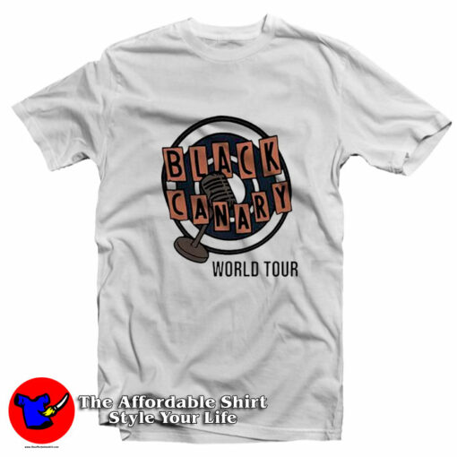 Black Canary World Tour Graphic Unisex T-Shirt On Sale