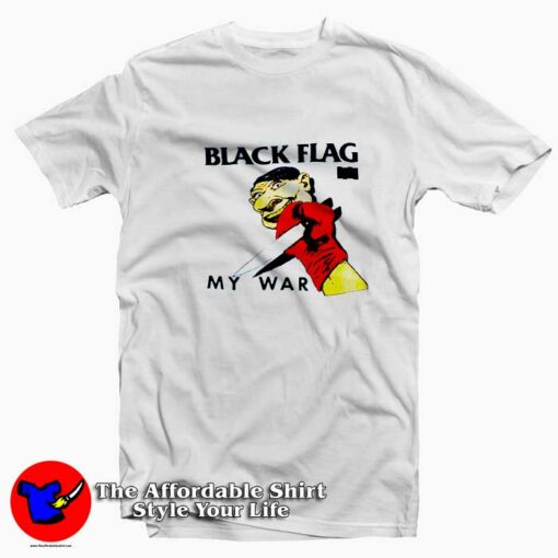 Black Flag Grunge My War Unisex T-shirt On Sale