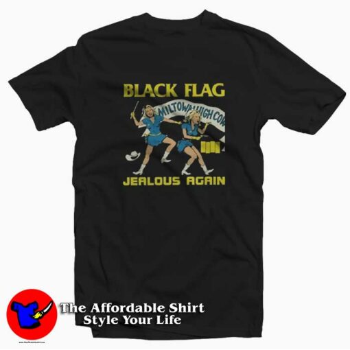 Black Flag Jealous Again Vintage Unisex T-shirt On Sale