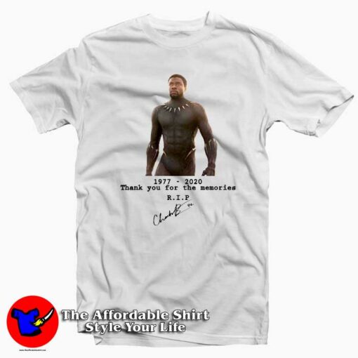 Black Panther Thank You For The Memories T-shirt On Sale