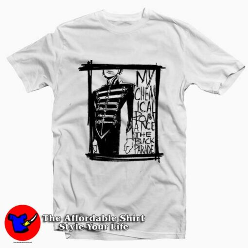 Black Parade Marching Frame Graphic Unisex T-Shirt On Sale