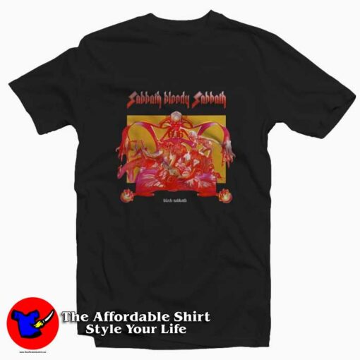 Black Sabbath Bloody Sabbath Bright Vintage T-shirt On Sale