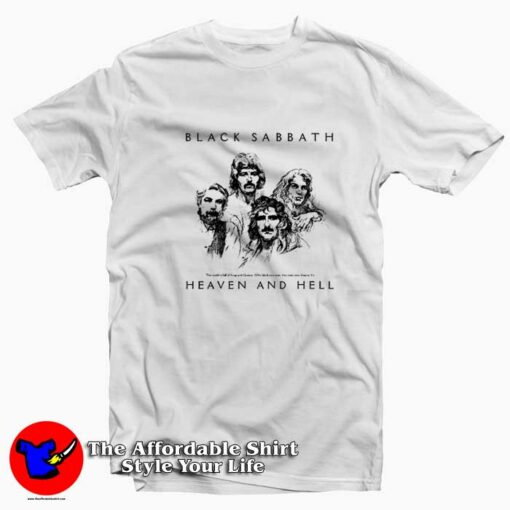 Black Sabbath Heaven And Hell Mark Unisex T-shirt On Sale