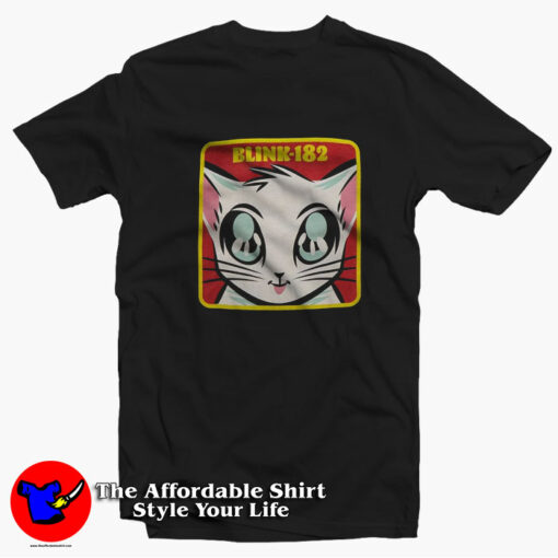 Blink-182 Cat Boyfriend Fit Girls Unisex T-shirt On Sale