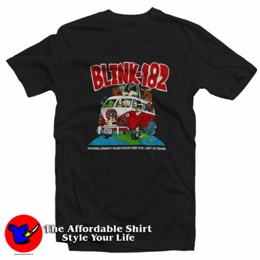 Blink-182 Crappy Punk Rock Graphic Unisex T-Shirt On Sale