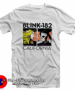 Blink-182 North American Tour Off White T-Shirt On Sale Blink-182 North American Tour Off White T-Shirt On Sale