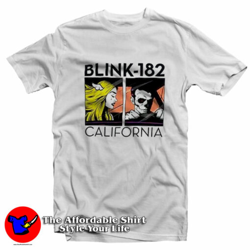 Blink-182 North American Tour Off White T-Shirt On Sale