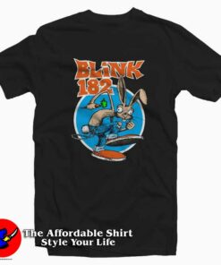 Blink-182 Pop Punk Bunny Graphic Unisex T-Shirt On Sale Blink-182 Pop Punk Bunny Graphic Unisex T-Shirt On Sale