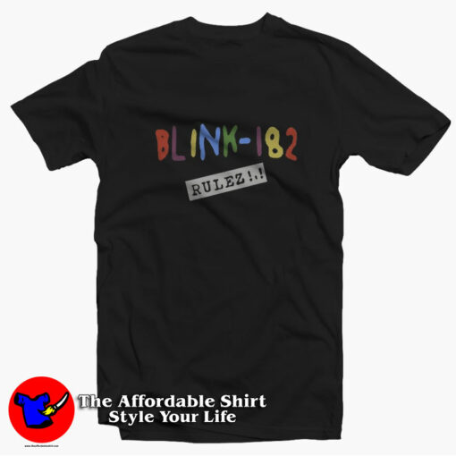 Blink-182 Rulez Band Vintage Unisex T-shirt On Sale