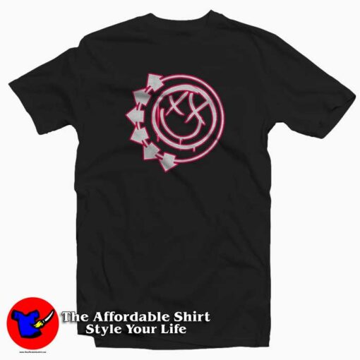 Blink 182 Six Arrow Smiley T Shirt For Men Or Women