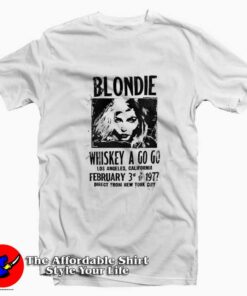 Blondie Debbie Harry Funny Cool Vintage T-shirt On Sale Blondie Debbie Harry Funny Cool Vintage T-shirt On Sale