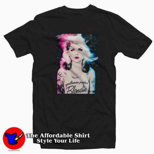 Blondie Debbie Harry Gentlemen Prefer Blond T-shirt On Sale