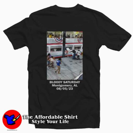 Bloody Saturday Montgomery Alabama Brawl Graphic T-Shirt On Sale