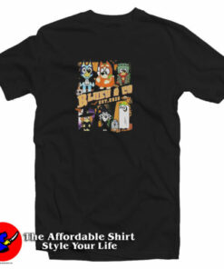 Bluey Halloween Cartoon 90s Graphic T-Shirt Bluey Halloween Cartoon 90s Graphic T-Shirt
