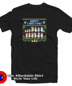 Bluey Heeler Ugly Happy Christmas T-Shirt Bluey Heeler Ugly Happy Christmas T-Shirt
