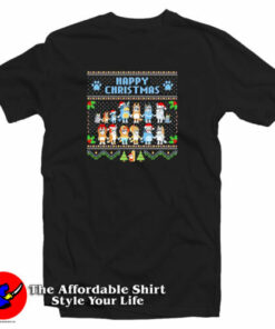 Bluey Heeler Ugly Happy Christmas T-Shirt Bluey Heeler Ugly Happy Christmas T-Shirt
