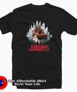 Boat Orca Ship Jaws Shark Teeth Mouth POV T-shirt On Sale Boat Orca Ship Jaws Shark Teeth Mouth POV T-shirt On Sale