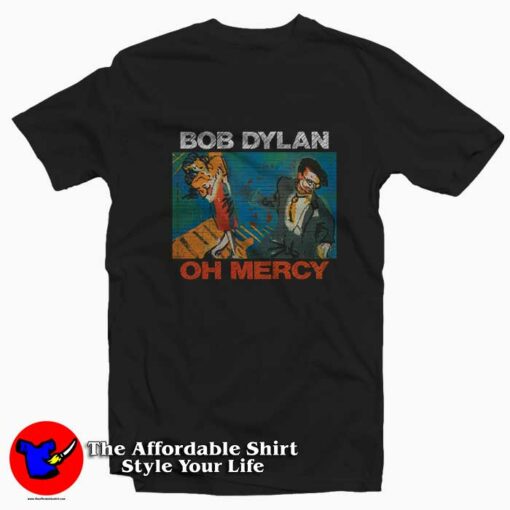 Bob Dylan Oh Mercy Album Cover Vintage T-shirt On Sale