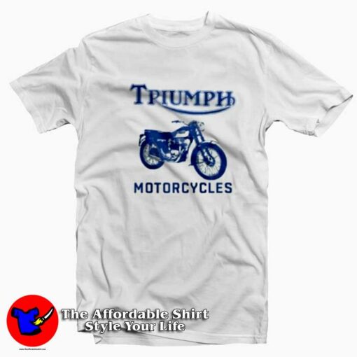 Bob Dylan Triumph Motorcycles Graphic T-Shirt On Sale