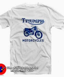 Bob Dylan Triumph Motorcycles Graphic T-Shirt On Sale
