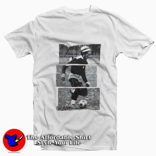 Bob Marley Playing Soccer London Vintage T-Shirt On Sale