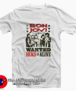 Bon Jovi Wanted Dead or Alive Vintage Unisex T-shirt On Sale Bon Jovi Wanted Dead or Alive Vintage Unisex T-shirt On Sale