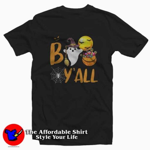 Boo Y All Happy Halloween Funny T-shirt On Sale