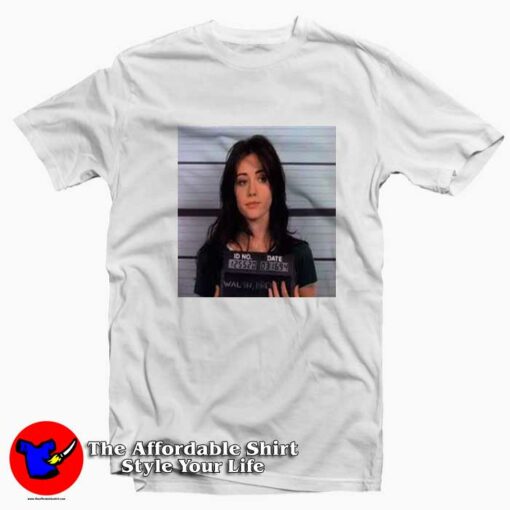 Brenda Walsh Mugshot Beverly Hills Unisex T-shirt On Sale