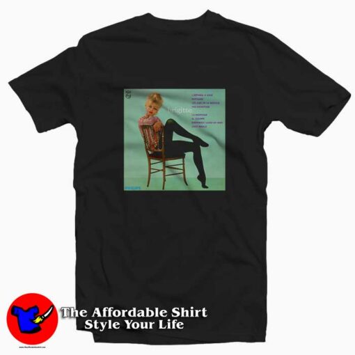 Brigitte Bardot Album Cover Unisex T-shirt On Sale