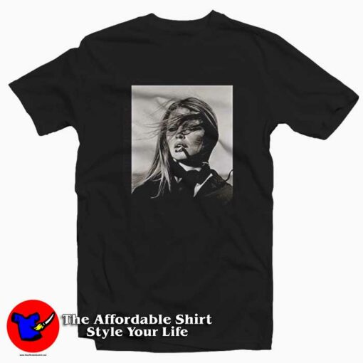 Brigitte Bardot Smoking 85 Vintage Unisex T-shirt On Sale