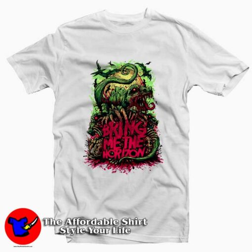 Bring Me The Horizon Bloody Monster Graphic T-Shirt On Sale