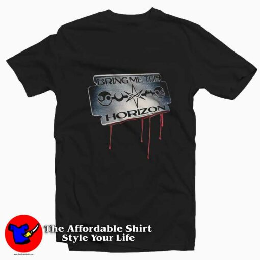 Bring Me The Horizon Razorblade Graphic T-Shirt On Sale