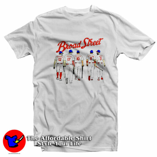 Broad Street Bombers Philadelphia Players World Series T-Shirt On Sale