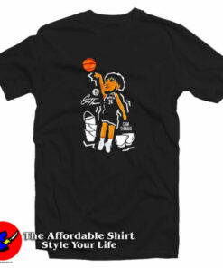 Brooklyn Nets Cam Thomas Cartoon Signature T-Shirt Brooklyn Nets Cam Thomas Cartoon Signature T-Shirt