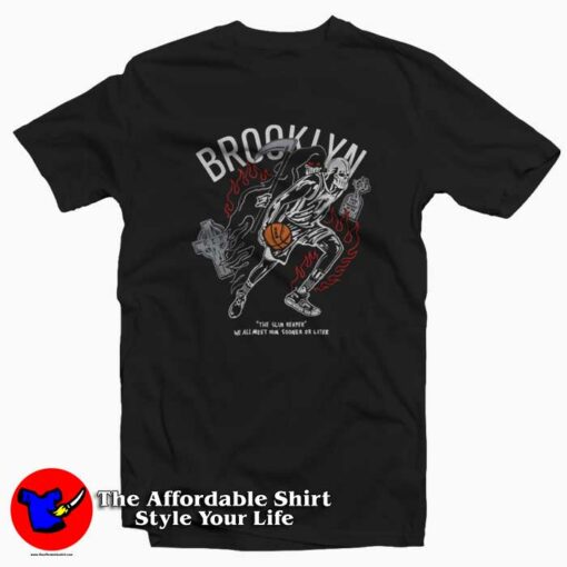 Brooklyn The Slim Reaper NBA Skull Kevin Durant T-shirt On Sale