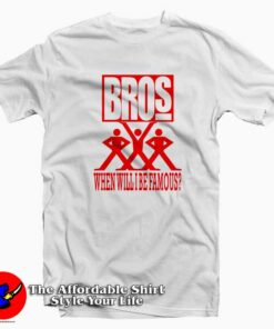 Bros When Will I Be Famous Album Cover T Shirt Cheap 1