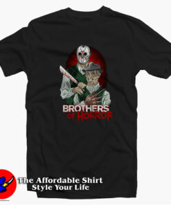 Brothers Of Horror Jason And Freddy Krueger Unisex T-shirt On Sale Brothers Of Horror Jason And Freddy Krueger Unisex T-shirt On Sale